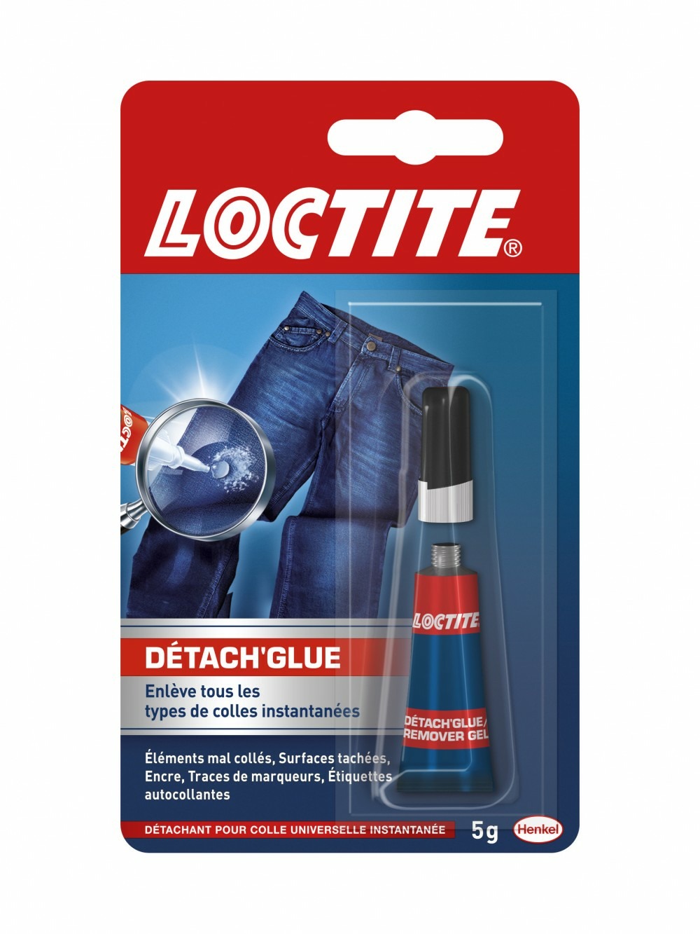 Détache-glue super glue 3 detach'glue loctite, 5 g