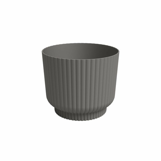 Pot de fleur - artevasi - miami wavy - 30 cm - 13 l - anthracite