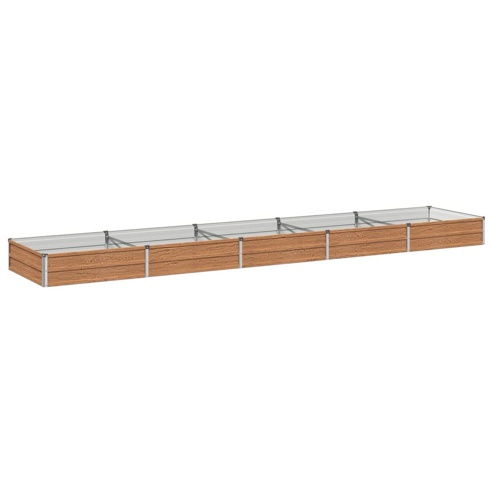 Jardin surélevé chêne brun 400 x 80 x 24 cm