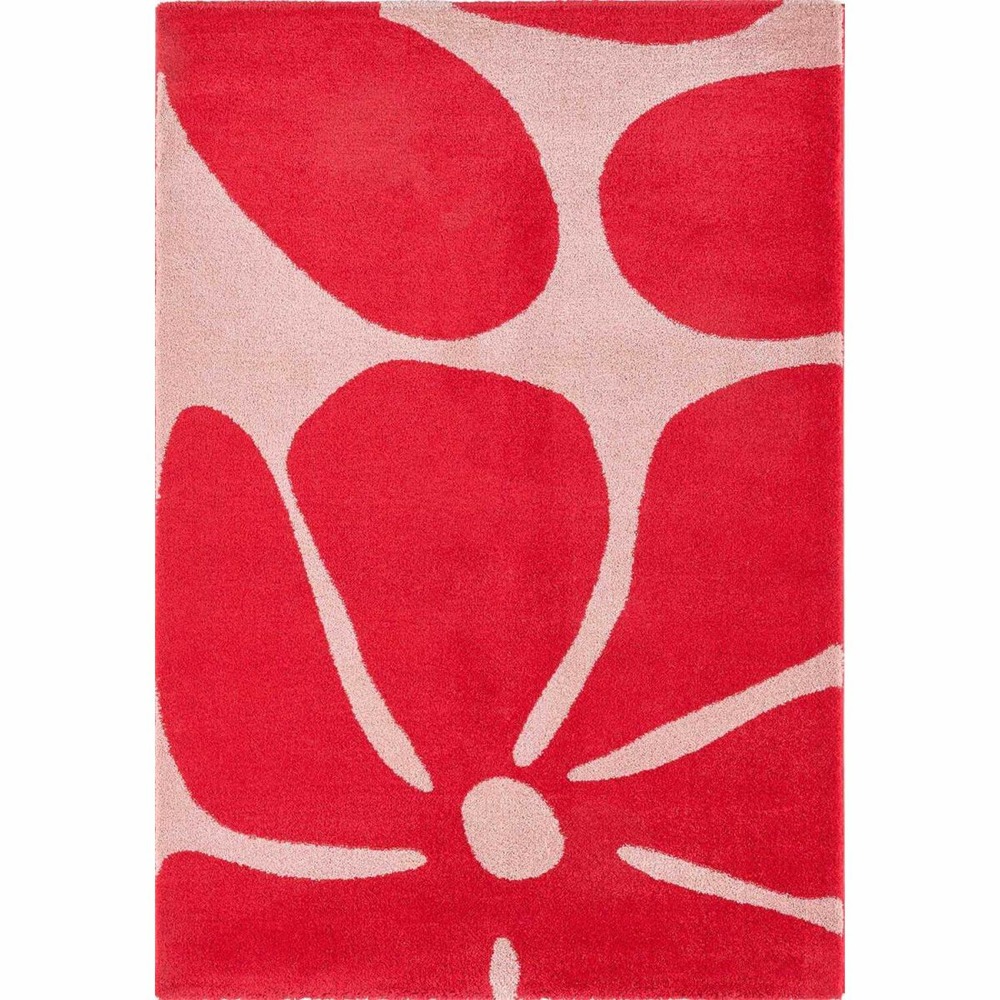 Tapis intérieur à poils longs swing 385 rouge 160 x 230 cm