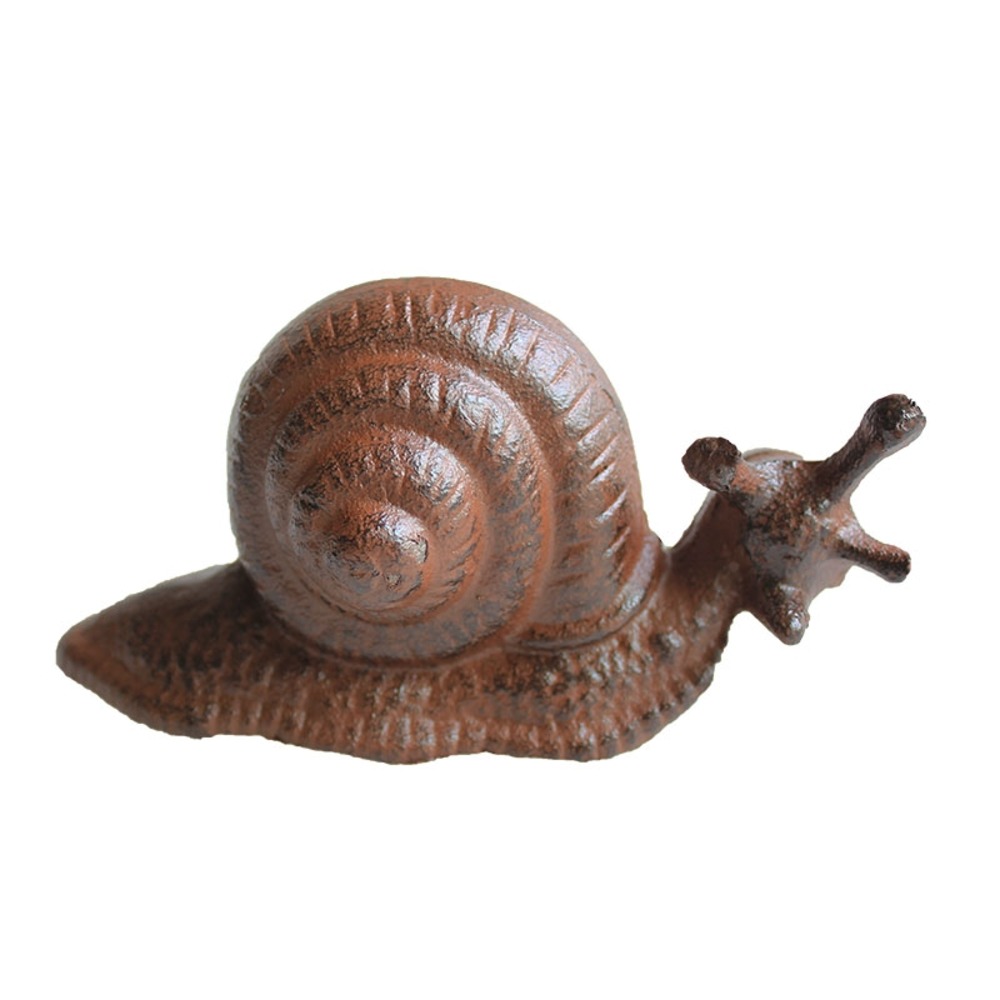 Escargot fonte marron 8x6x16cm