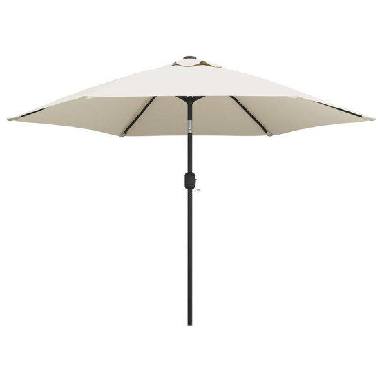 PARASOL SABLE BLANC AVEC POTEA-(866480)