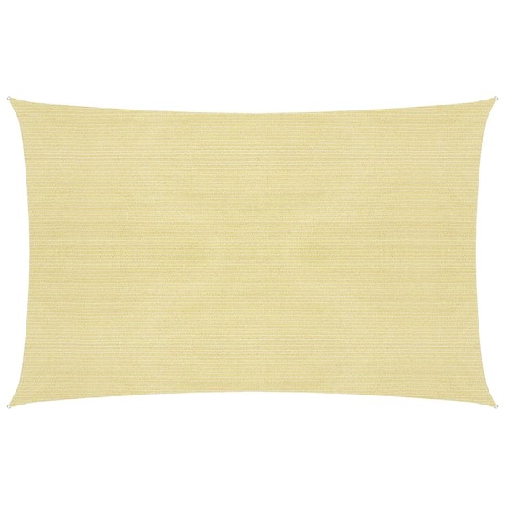 Voile toile d'ombrage parasol 160 g/m² 2 x 3,5 m pehd beige