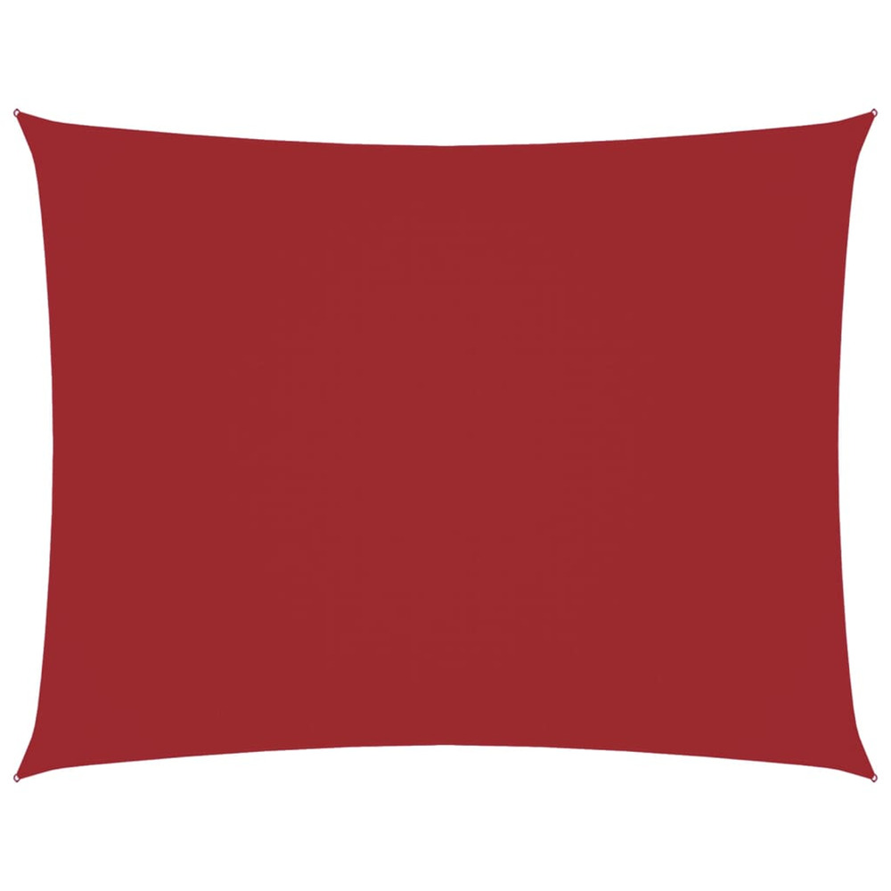 Voile de parasol tissu oxford rectangulaire 3,5x4,5 m rouge