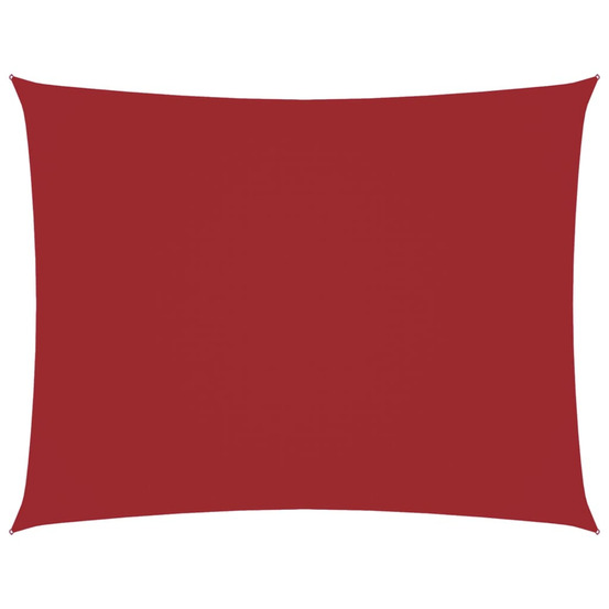 Voile de parasol tissu oxford rectangulaire 3,5x4,5 m rouge