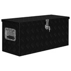 Boîte en aluminium 80 x 30 x 35 cm noir