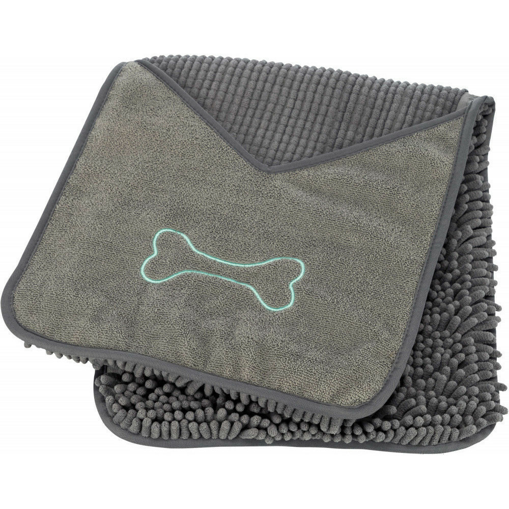 Serviette absorbante avec pochettes pour les mains pour chien