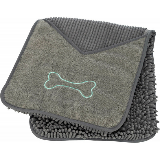 Serviette absorbante avec pochettes pour les mains pour chien