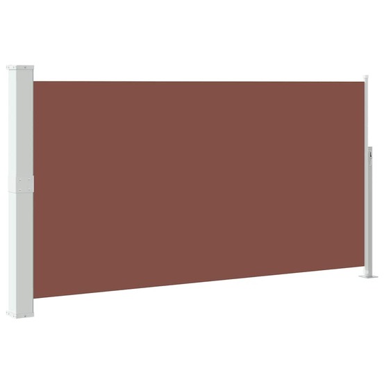 Auvent latéral rétractable de patio 160 x 300 cm marron