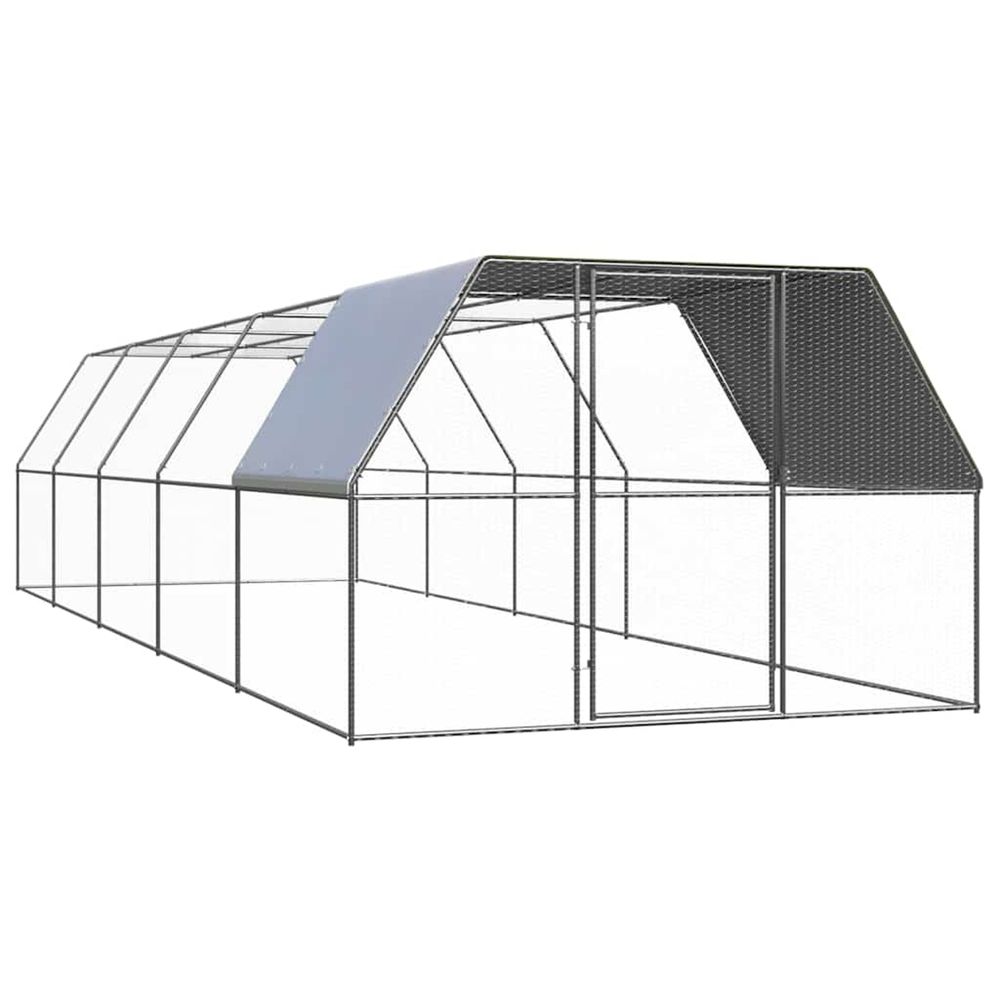 Poulailler d'extérieur 3x10x2 m acier galvanisé