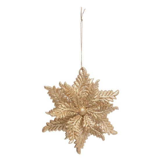 Décoration de sapin fleur cuivre 11cm