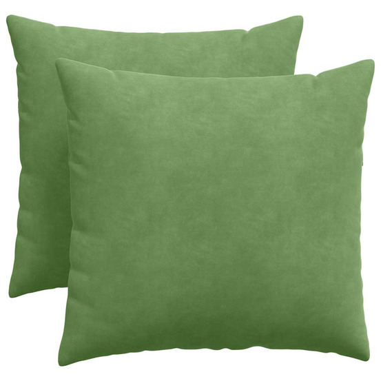 Coussins de canapé 2 pcs vert clair 50 x 50 cm
