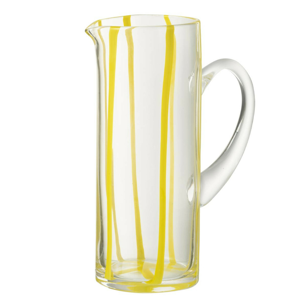 Carafe rayures en verre 