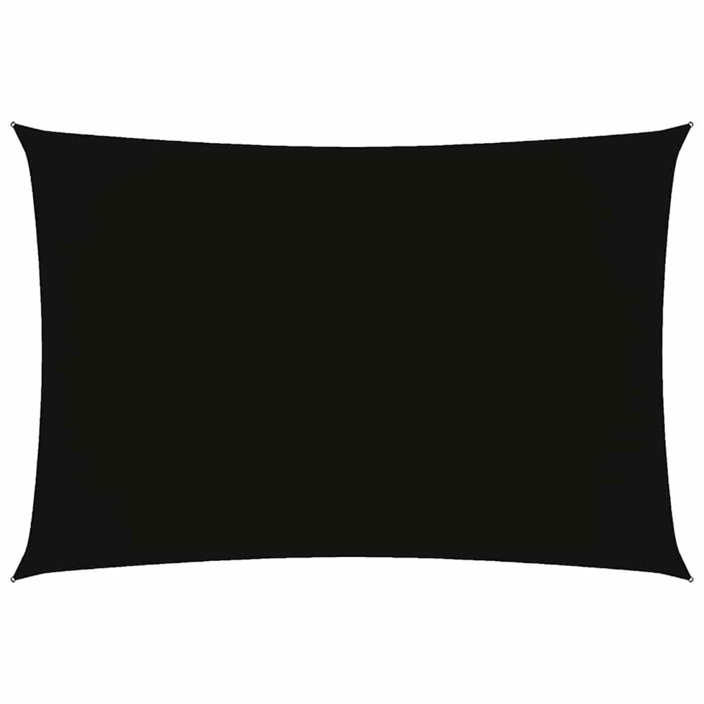 Voile de parasol tissu oxford rectangulaire 2,5x4,5 m noir