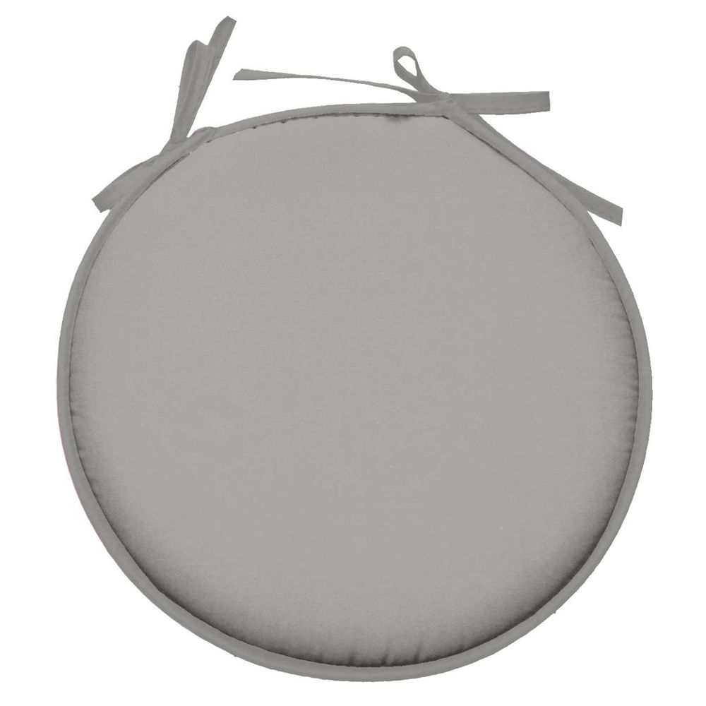 Galette ronde en polyester couleur uni