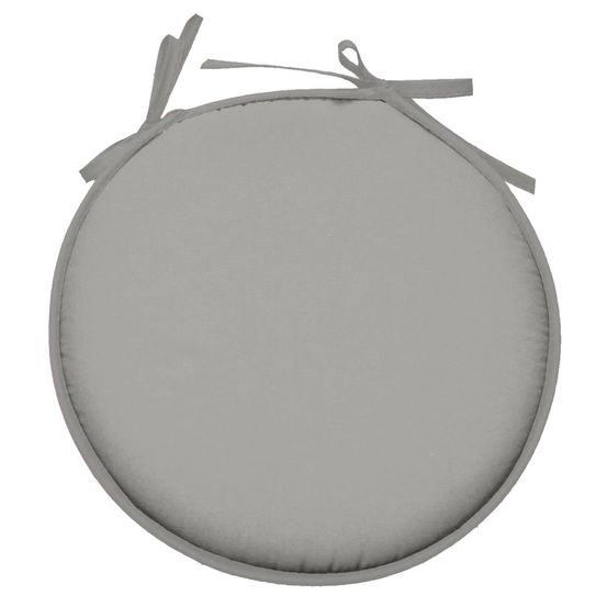 Galette ronde en polyester couleur uni