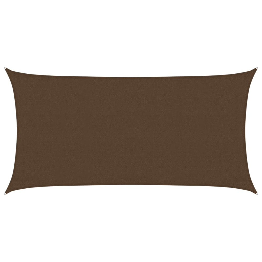 Voile d'ombrage 160 g/m² marron 3x6 m pehd