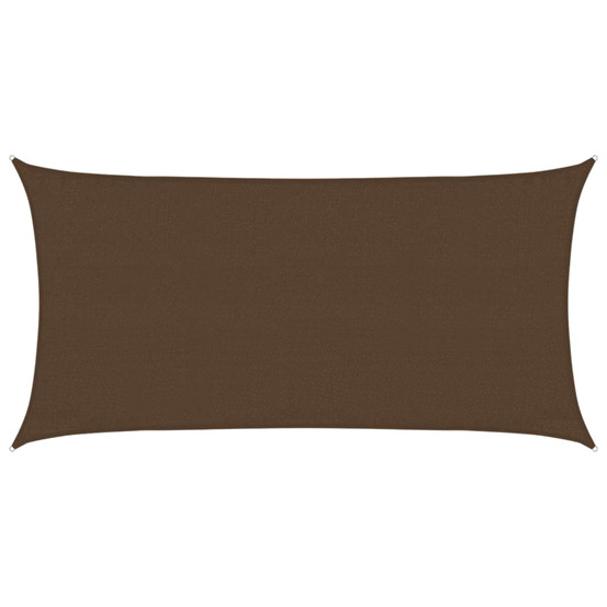 Voile d'ombrage 160 g/m² marron 3x6 m pehd