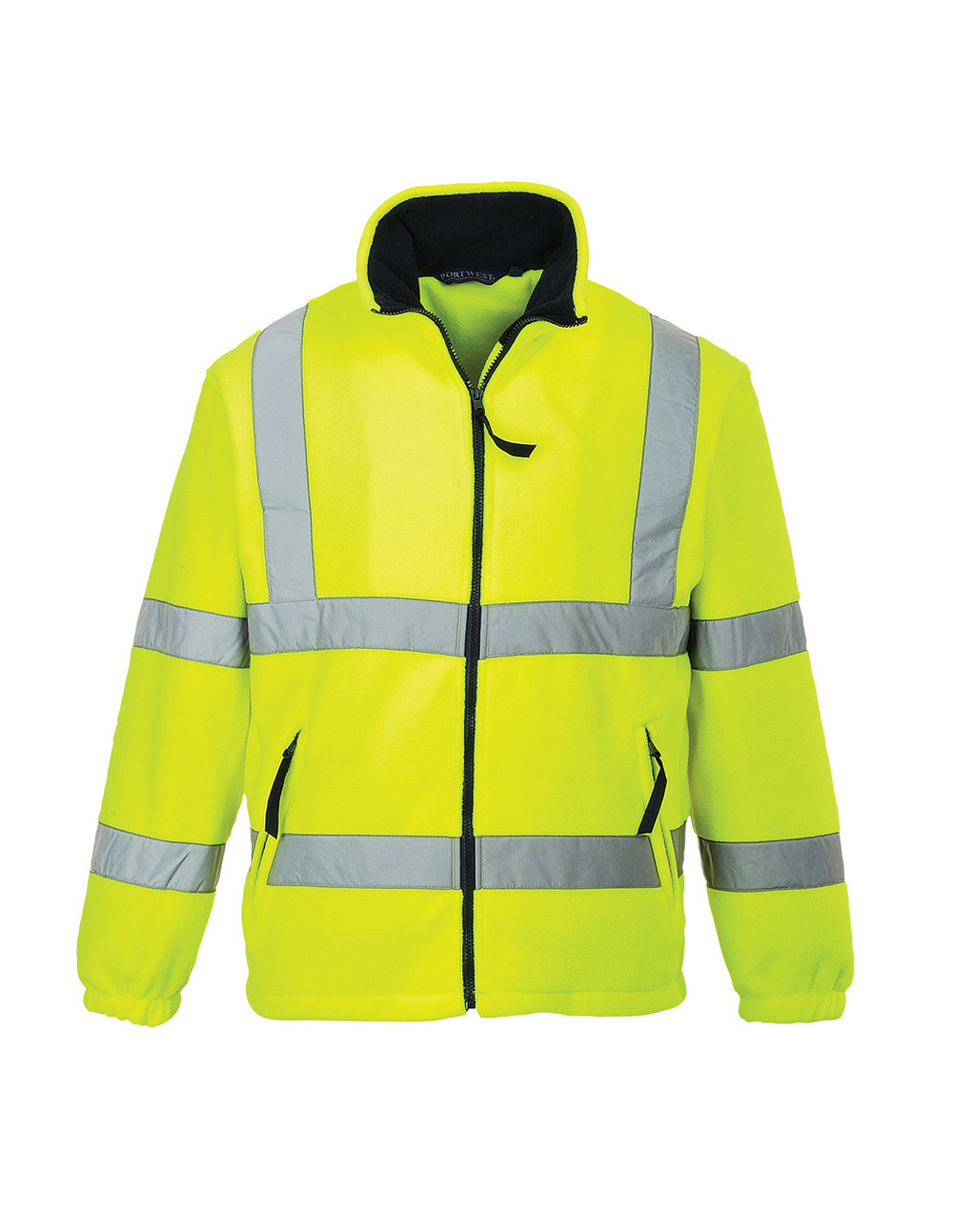 Polaire hivis doublée filet couleur : jaune taille 5xl - portwest