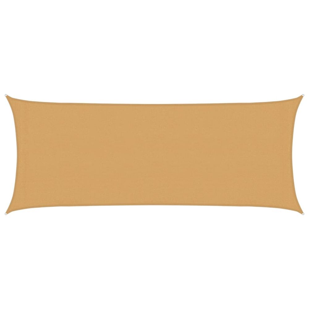 Voile d'ombrage 160 g/m² rectangulaire sable 2x4,5 m pehd