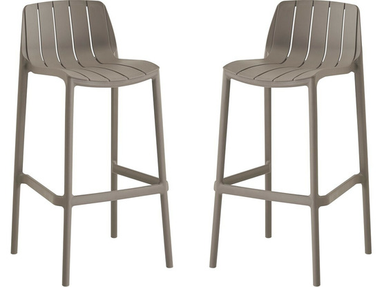 Lot de 2 chaises empilables