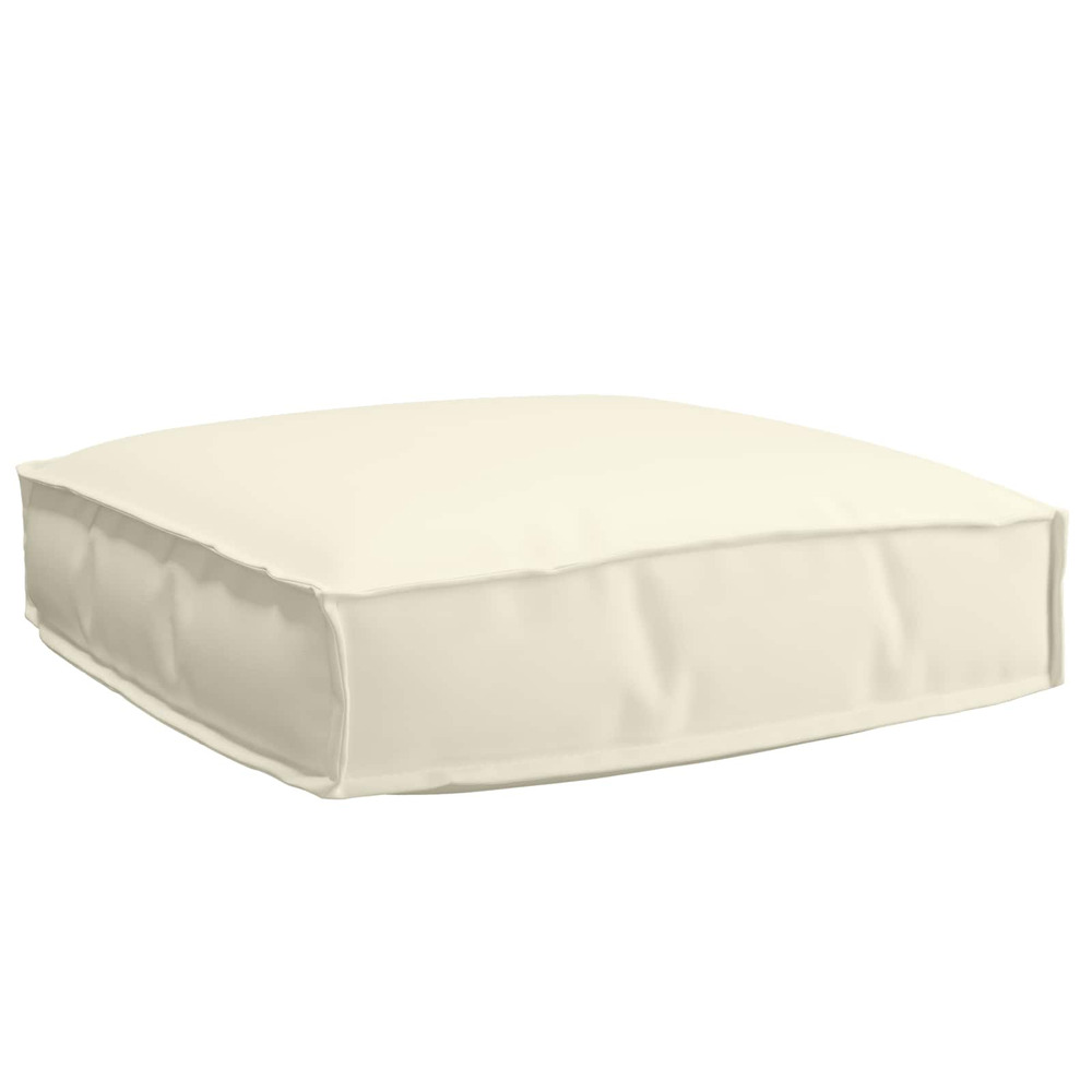 Coussin crème 60 x 60 x 12 cm tissu oxford