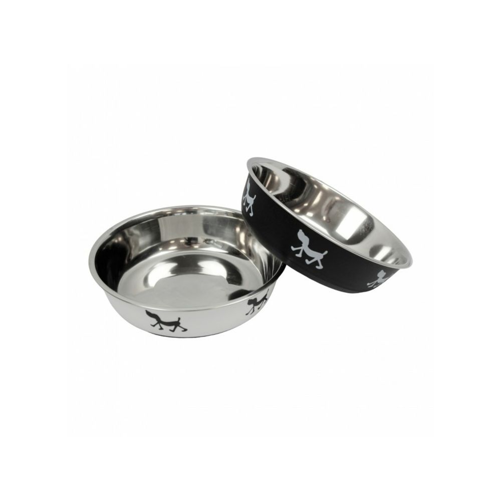 Mon ami luki - gamelle inox antidérapante - inox - chien - 21cm