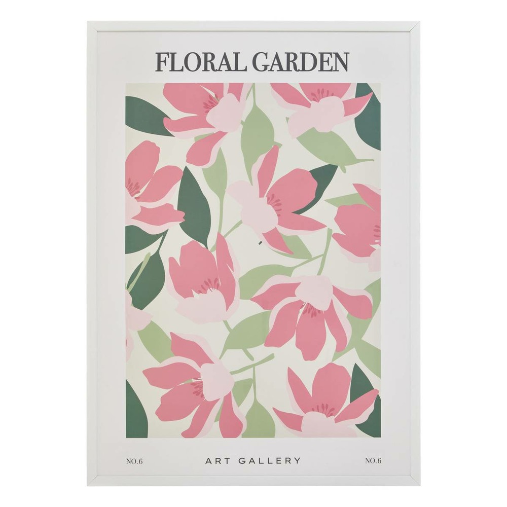 Affiche encadrée fleur de rose 50x70cm