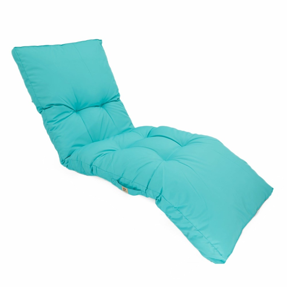 Coussin bain de soleil 185 x55cm bleu caraïbes