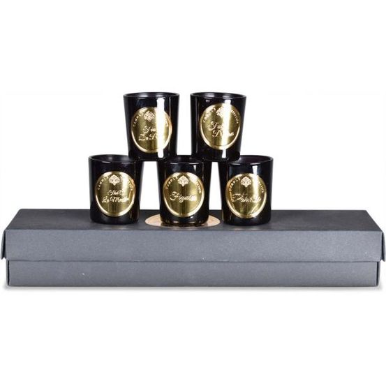 Coffret de 5 bougies parfumées essentiels
