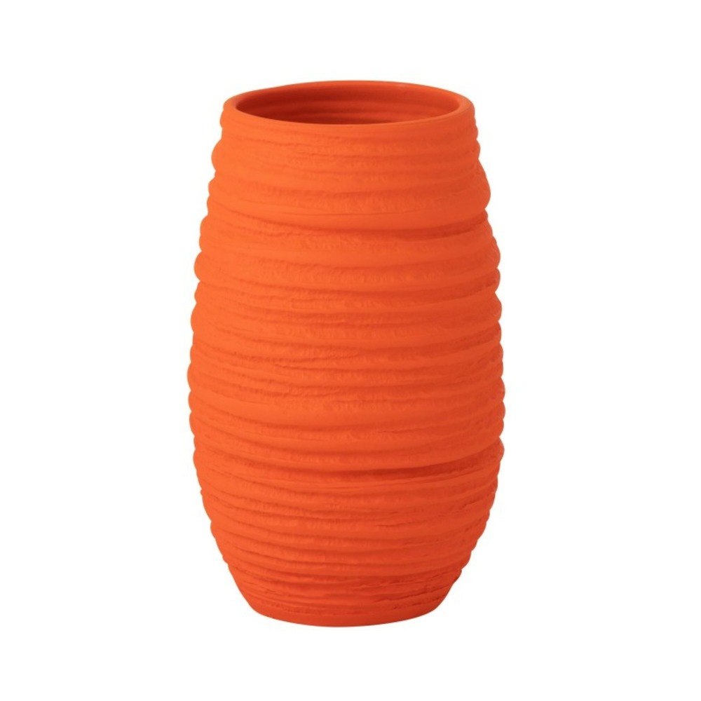 Cache-pot en céramique orange 22x19x40 cm