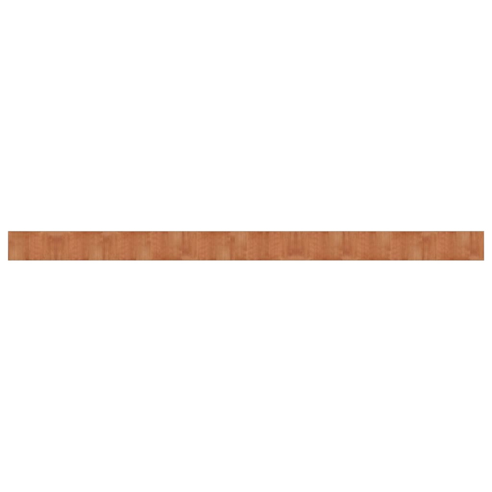 Tapis rectangulaire marron 60x1000 cm bambou