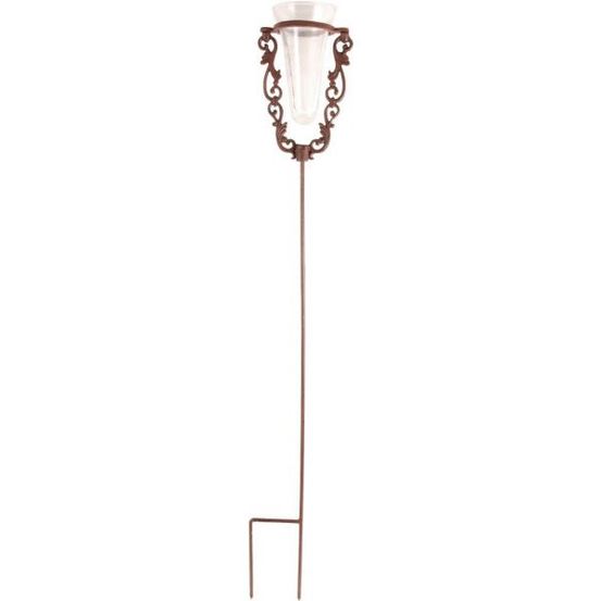 Pluviomètre de jardin en verre avec support en fonte