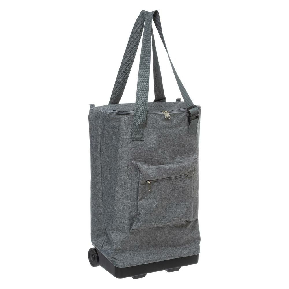 5five - sac de shopping avec 2 roulettes gris
