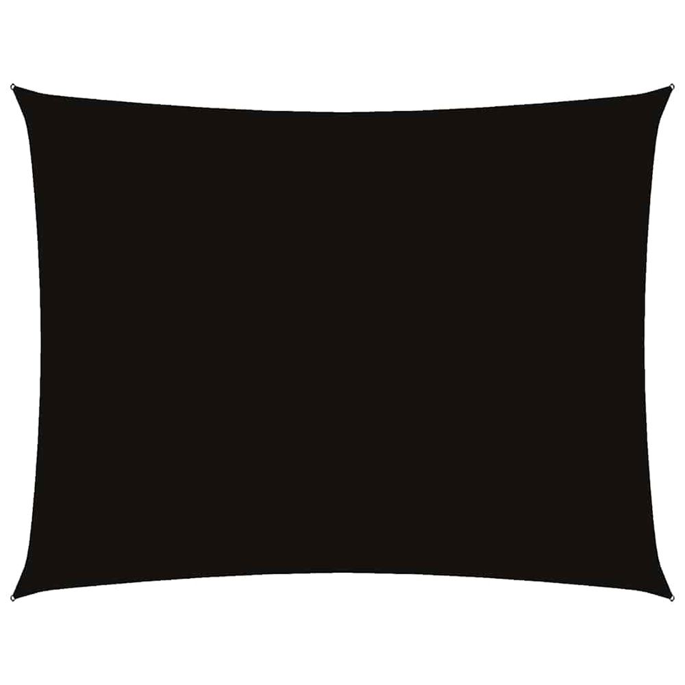 Voile de parasol tissu oxford rectangulaire 2,5x4 m noir