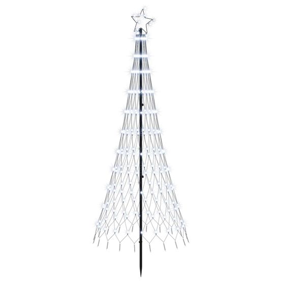 Arbre de noël led 180 cm 230 led blanc froid fer noir