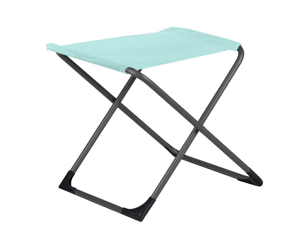 Repose pieds - Chico - alu. anthracite batyline aqua - L.49xl.61xH.42cm