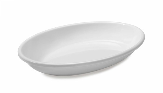 Plat ovale mélamine blanc 50 x 36 cm - pujadas