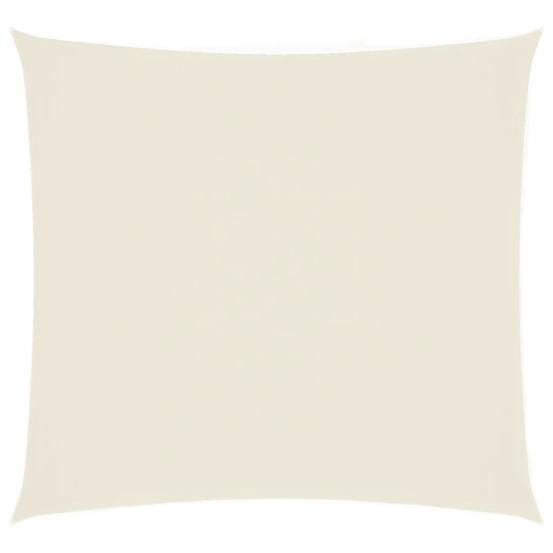 Voile de parasol tissu oxford carré 4,5x4,5 m crème