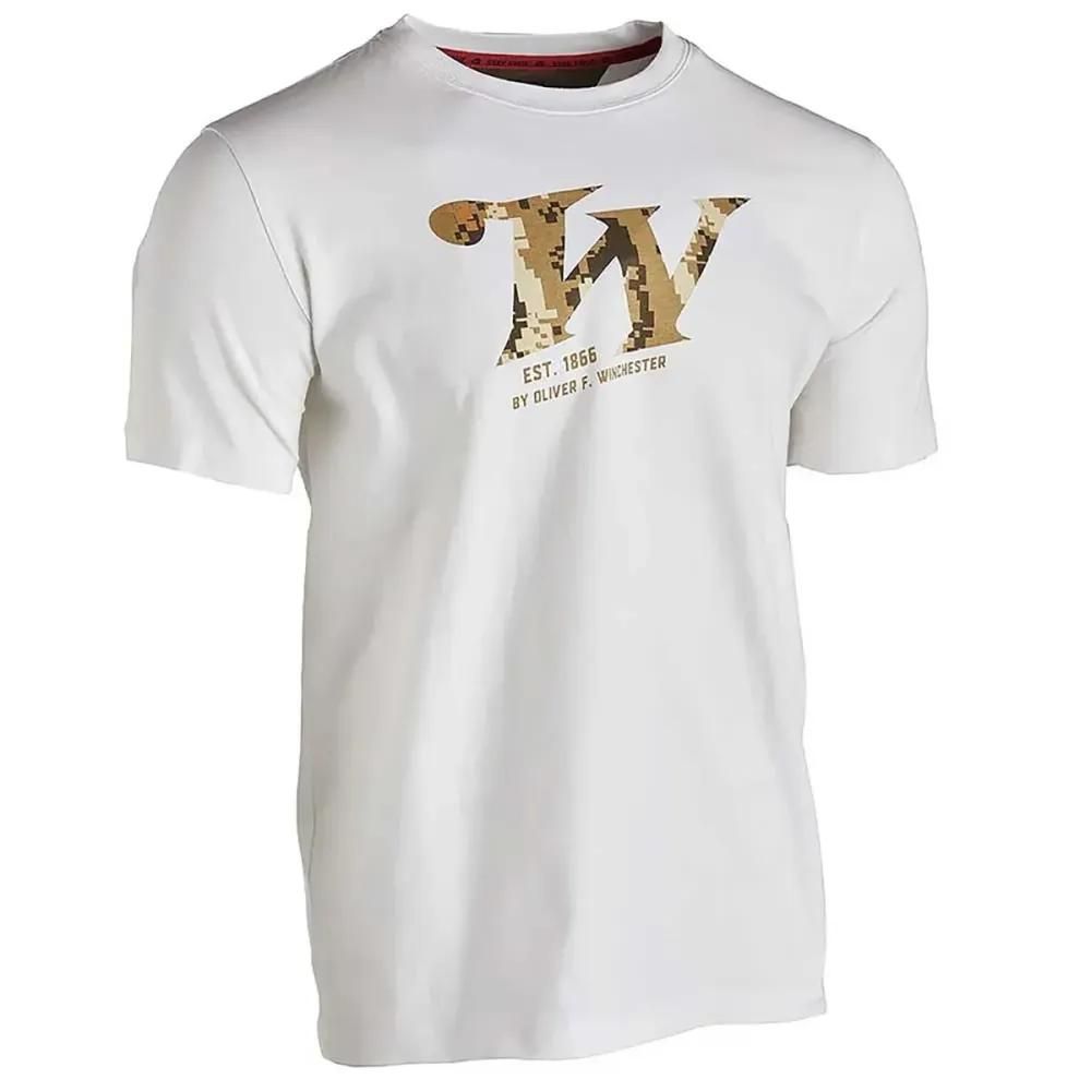 T-shirt homme springer winchester® - blanc - 100% coton 180g/m²