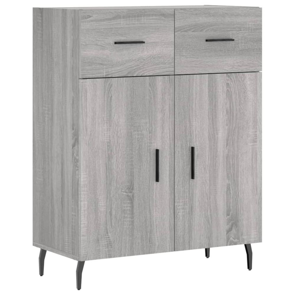 Buffet bahut commode armoire meuble de rangement organisateur cuisine salle de séjour salon sonoma 69,5 x 34 x 90 cm bois d'i