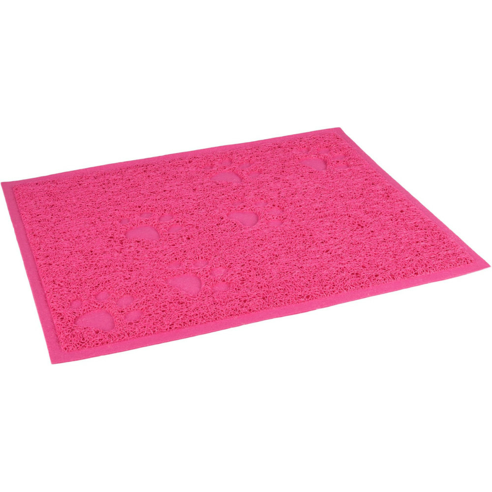Tapis rose 30 x 40 cm pour bac à litière pour chat