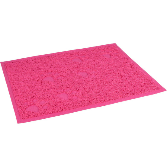 Tapis rose 30 x 40 cm pour bac à litière pour chat
