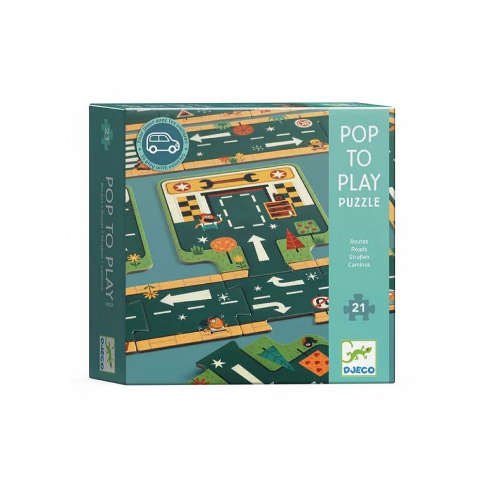 Puzzle route 21 pieces djeco