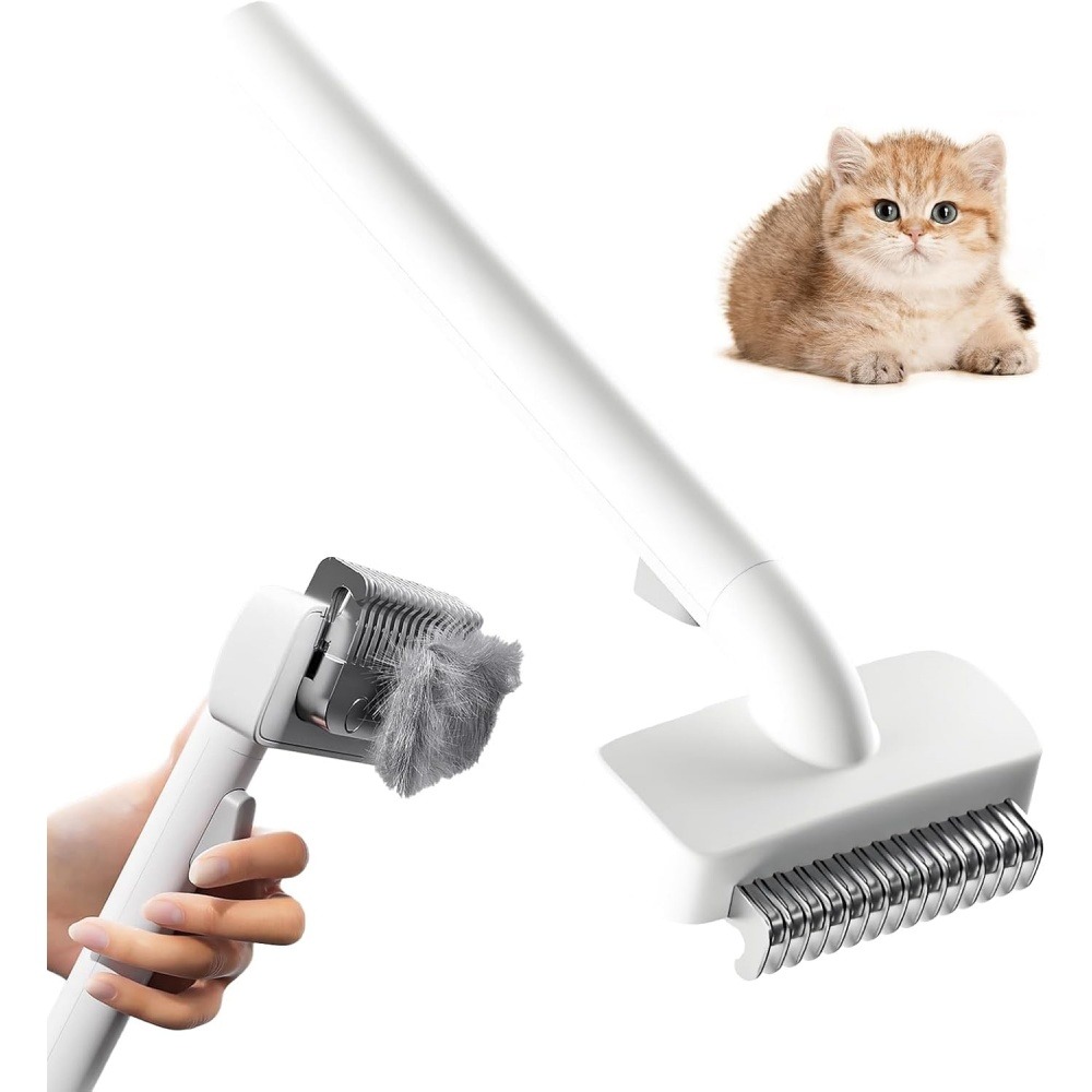 Brosse pour chiens et chats-peigne pour animaux de compagnie- blanc