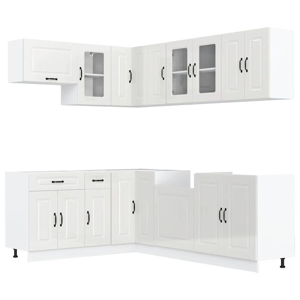 Ensemble d'armoires de cuisine 11 pcs kalmar bois d'ingénierie