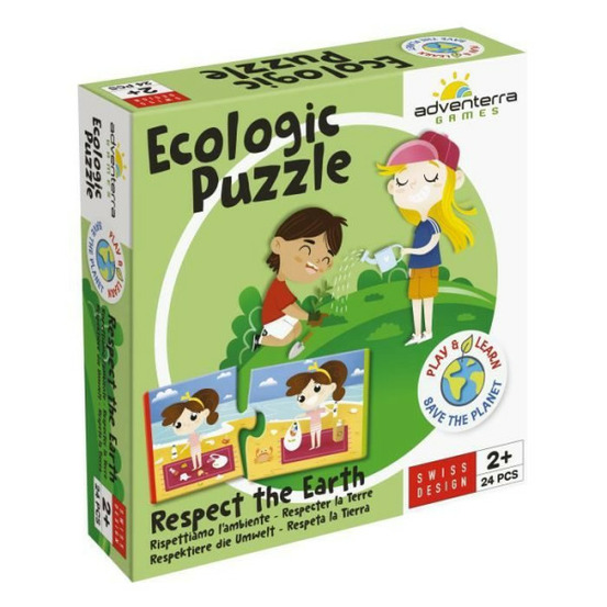 Jeux éducatifs - geomag - ecologic puzzle respect the earth - mini-puzzles éducatifs - actions écoresponsables