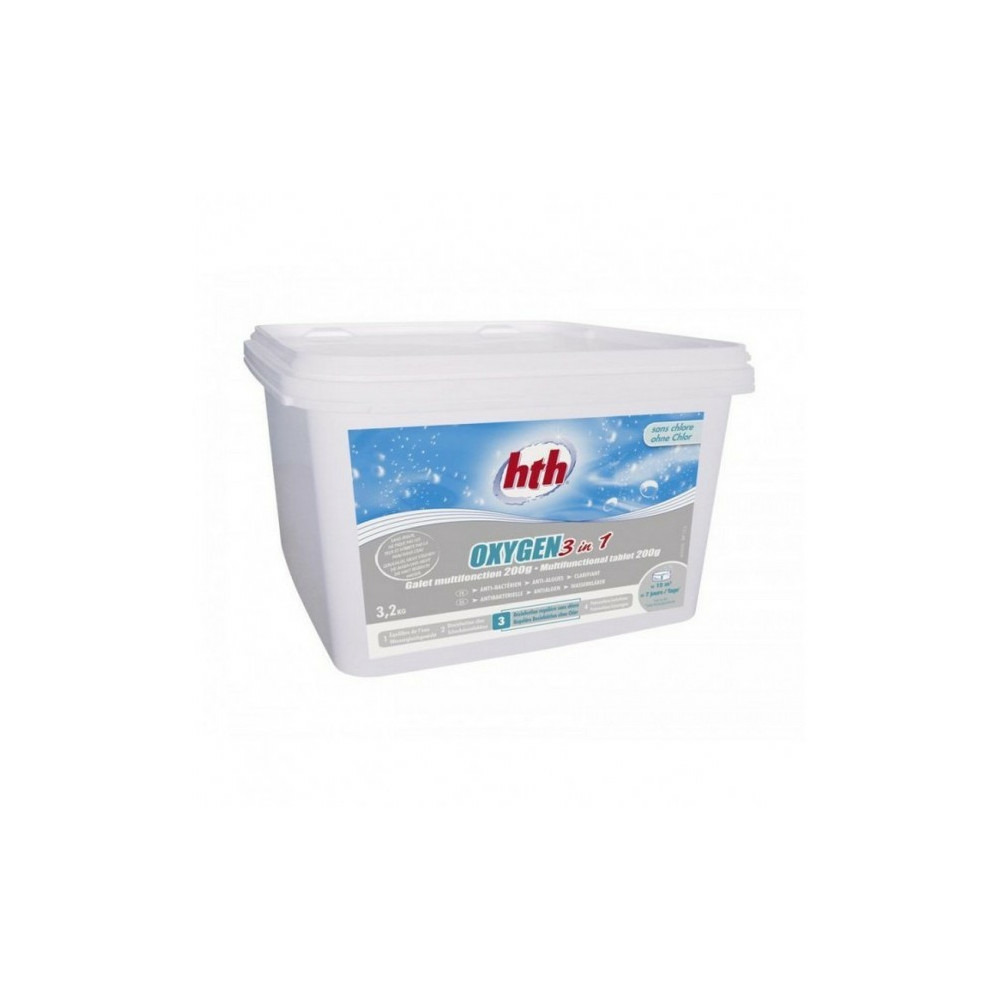 Galet multifonction oxygen 3 in 1 sans chlore 3,2 kg
