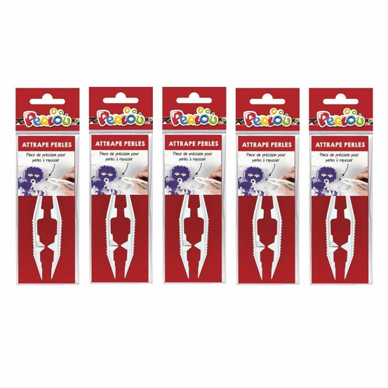 5 pinces attrape perles à repasser