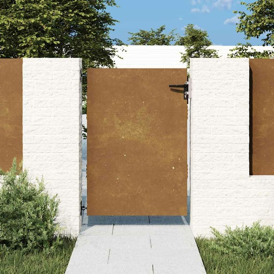 Portail de jardin 85x125 cm acier corten